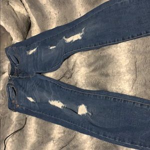 Blue  Aeropostale ripped jean